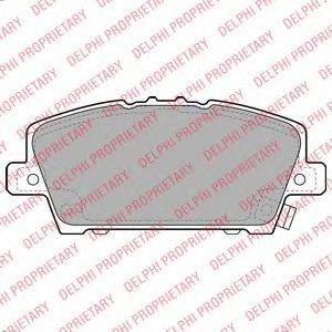 DELPHI LP1970 Комплект тормозных колодок, дисковый тормоз