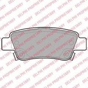 DELPHI LP2047 Комплект тормозных колодок, дисковый тормоз