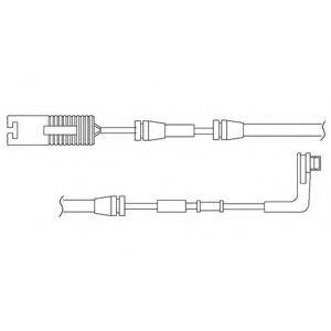 DELPHI LZ0173 Контрольный контакт, контроль слоя тормозных колодок