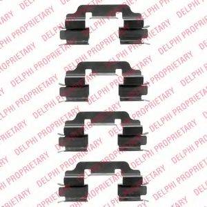 DELPHI LX0377 Комплектующие, колодки дискового тормоза