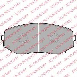 DELPHI LP2098 Комплект тормозных колодок, дисковый тормоз