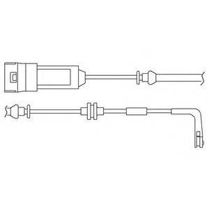 DELPHI LZ0186 Контрольный контакт, контроль слоя тормозных колодок