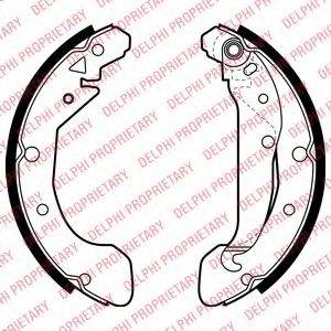 DELPHI LS2004 Комплект тормозных колодок