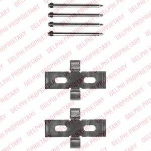 DELPHI LX0441 Комплектующие, колодки дискового тормоза