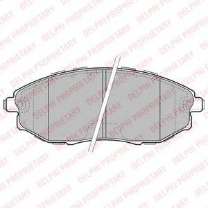 DELPHI LP2183 Комплект тормозных колодок, дисковый тормоз