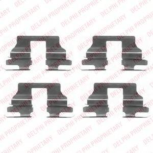 DELPHI LX0404 Комплектующие, колодки дискового тормоза