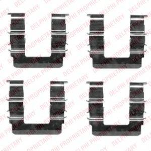 DELPHI LX0463 Комплектующие, колодки дискового тормоза