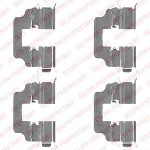 DELPHI LX0493 Комплектующие, колодки дискового тормоза