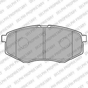 DELPHI LP2227 Комплект тормозных колодок, дисковый тормоз