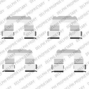 DELPHI LX0457 Комплектующие, колодки дискового тормоза