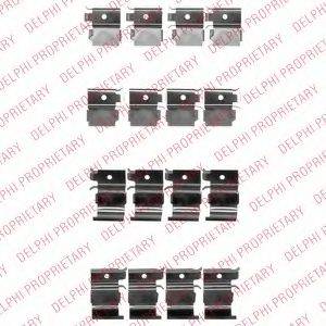DELPHI LX0526 Комплектующие, колодки дискового тормоза