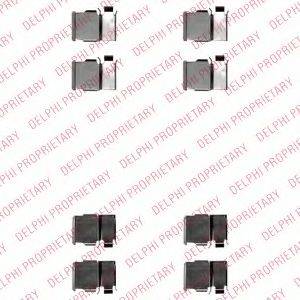 DELPHI LX0540 Комплектующие, колодки дискового тормоза