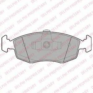 DELPHI LP2274 Комплект тормозных колодок, дисковый тормоз