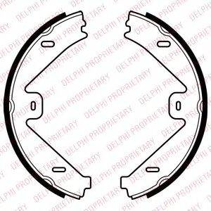 DELPHI LS2036 Комплект тормозных колодок, стояночная тормозная система
