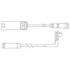 DELPHI LZ0214 Контрольный контакт, контроль слоя тормозных колодок