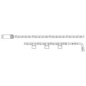 DELPHI LZ0234 Контрольный контакт, контроль слоя тормозных колодок