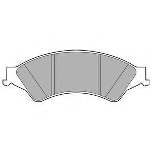 DELPHI LP2484 Комплект тормозных колодок, дисковый тормоз