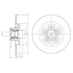 DELPHI BG9113RS Тормозной диск