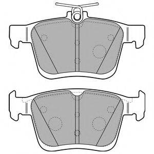 DELPHI LP2490 Комплект тормозных колодок, дисковый тормоз