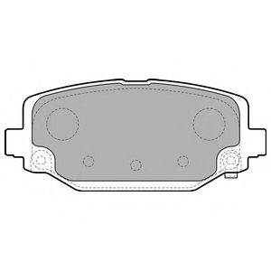 DELPHI LP2499 Комплект тормозных колодок, дисковый тормоз