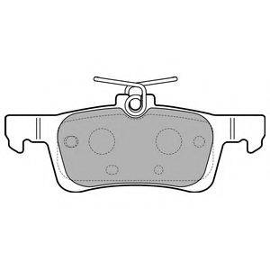 DELPHI LP2503 Комплект тормозных колодок, дисковый тормоз