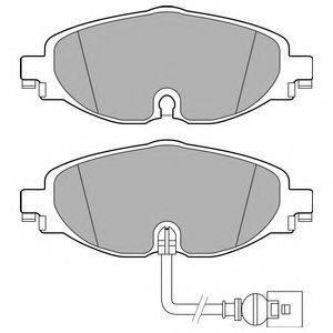 DELPHI LP2698 Комплект тормозных колодок, дисковый тормоз