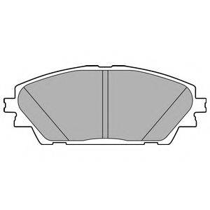 DELPHI LP2701 Комплект тормозных колодок, дисковый тормоз