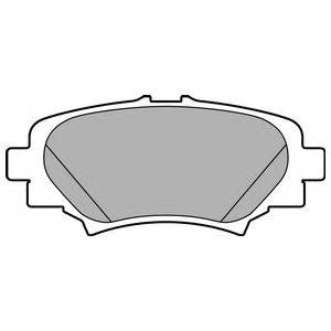 DELPHI LP2702 Комплект тормозных колодок, дисковый тормоз