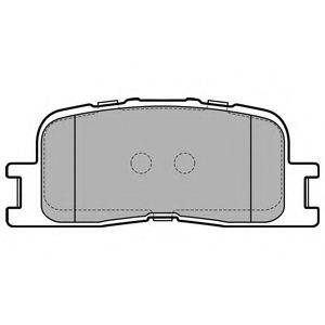 DELPHI LP2703 Комплект тормозных колодок, дисковый тормоз