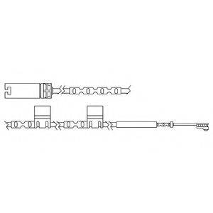 DELPHI LZ0242 Контрольный контакт, контроль слоя тормозных колодок