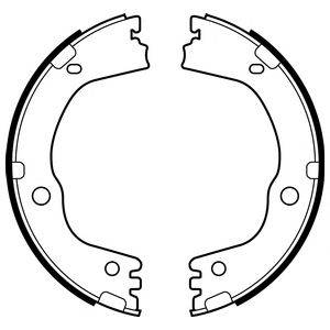 DELPHI LS2081 Комплект тормозных колодок, стояночная тормозная система
