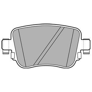DELPHI LP2709 Комплект тормозных колодок, дисковый тормоз