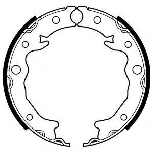 DELPHI LS2089 Комплект тормозных колодок, стояночная тормозная система