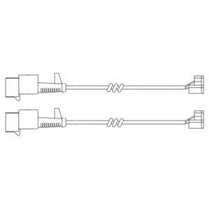 DELPHI LZ0256 Контрольный контакт, контроль слоя тормозных колодок