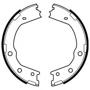 DELPHI LS2067 Комплект тормозных колодок, стояночная тормозная система