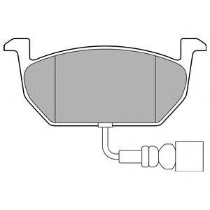 DELPHI LP3146 Комплект тормозных колодок, дисковый тормоз