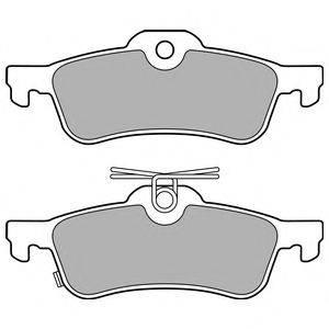 DELPHI LP3147 Комплект тормозных колодок, дисковый тормоз
