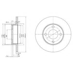 DELPHI BG2215 Тормозной диск