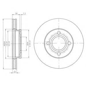 DELPHI BG2272 Тормозной диск