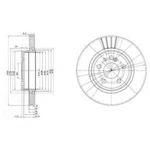 DELPHI BG2740 Тормозной диск