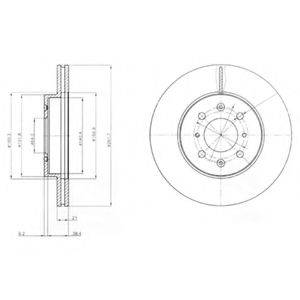 DELPHI BG2759 Тормозной диск