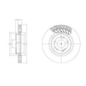 DELPHI BG2775 Тормозной диск
