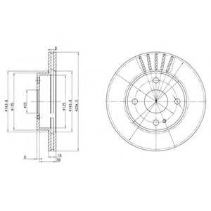 DELPHI BG2802 Тормозной диск