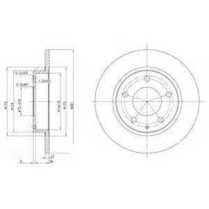 DELPHI BG2806 Тормозной диск