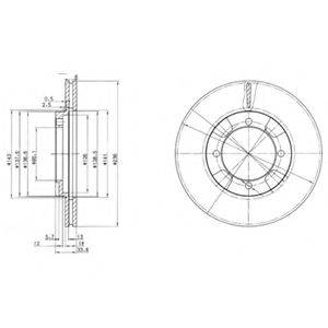 DELPHI BG2808 Тормозной диск