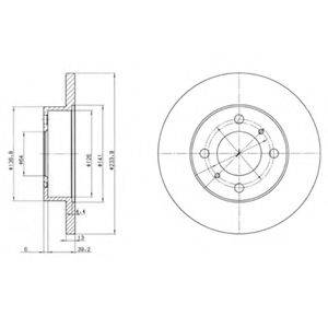 DELPHI BG2809 Тормозной диск