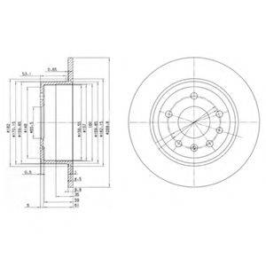 DELPHI BG2381 Тормозной диск