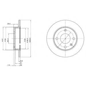 DELPHI BG2439 Тормозной диск