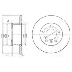DELPHI BG2556 Тормозной диск