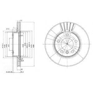 DELPHI BG2623 Тормозной диск